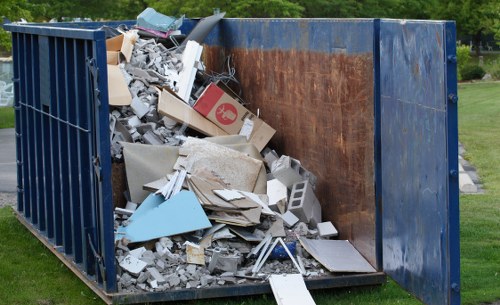Customer service team assisting with waste removal services