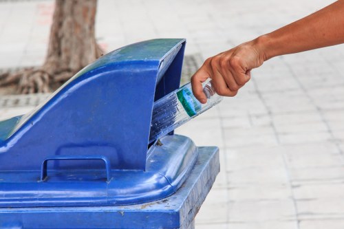 Different types of construction waste materials