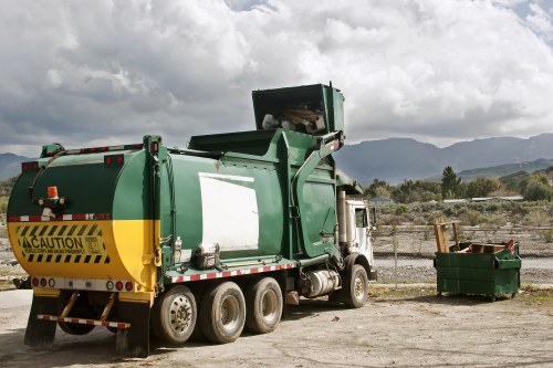 Recycled materials from clearance service